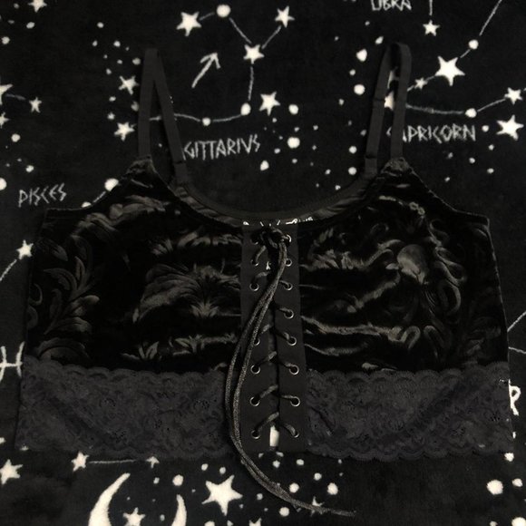 Killstar Dark Dahlia Vest Top - Picture 4 of 7